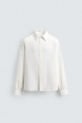 STRIPED FLOWING SHIRT - Image 6