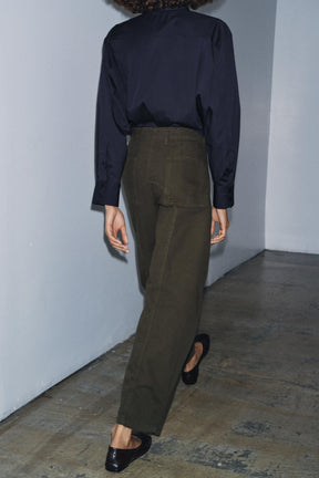 Poplin Shirt with Tie