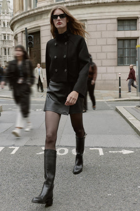 KURZE DOPPELREIHE JACKE