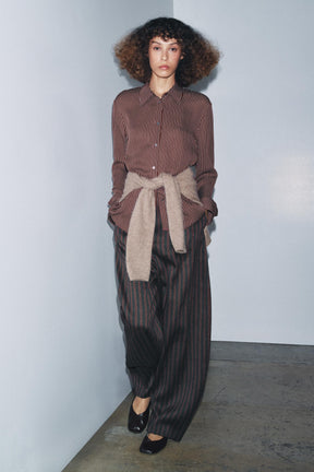Silk Striped Shirt