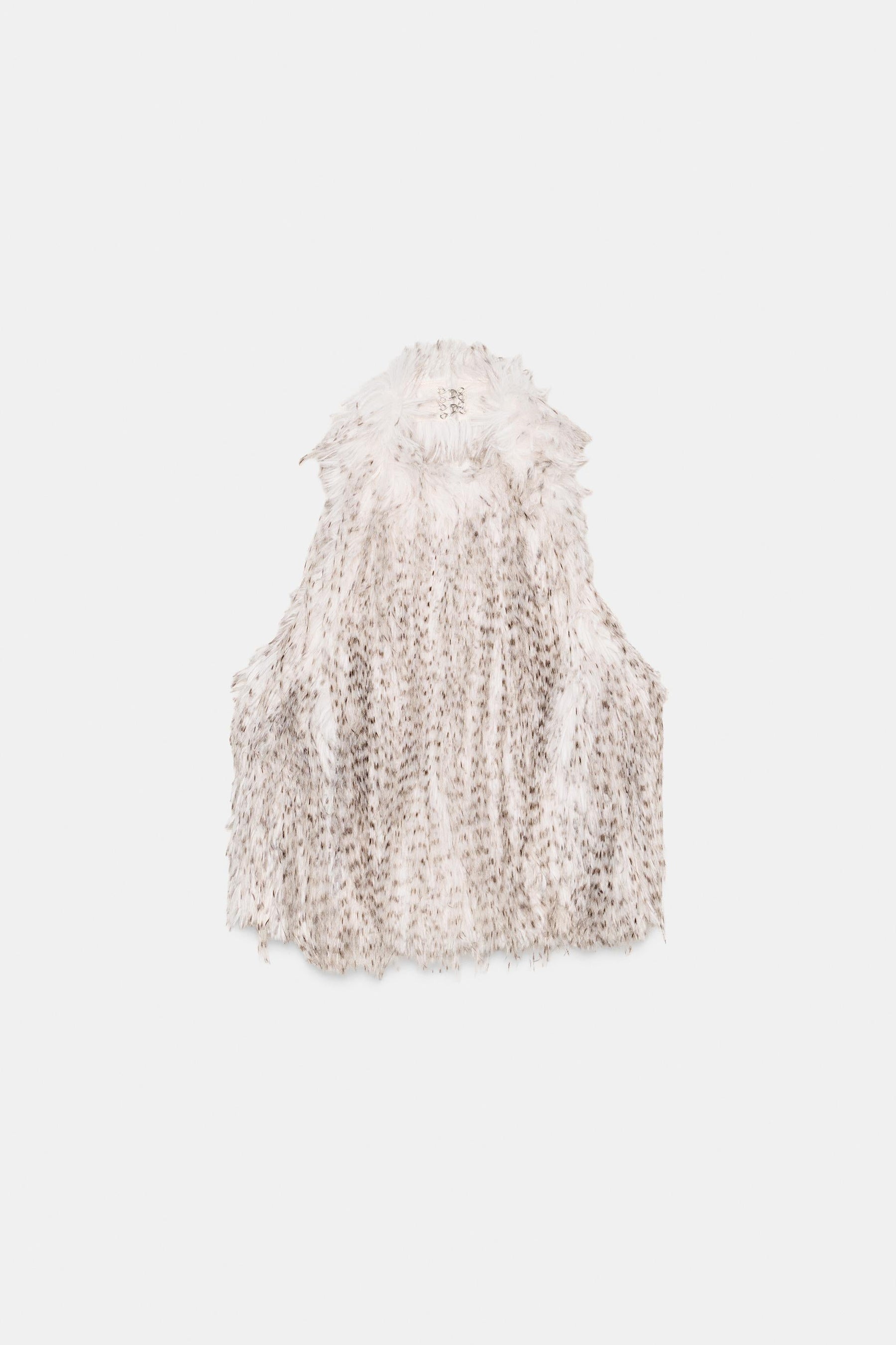 Faux Fur Halter Top