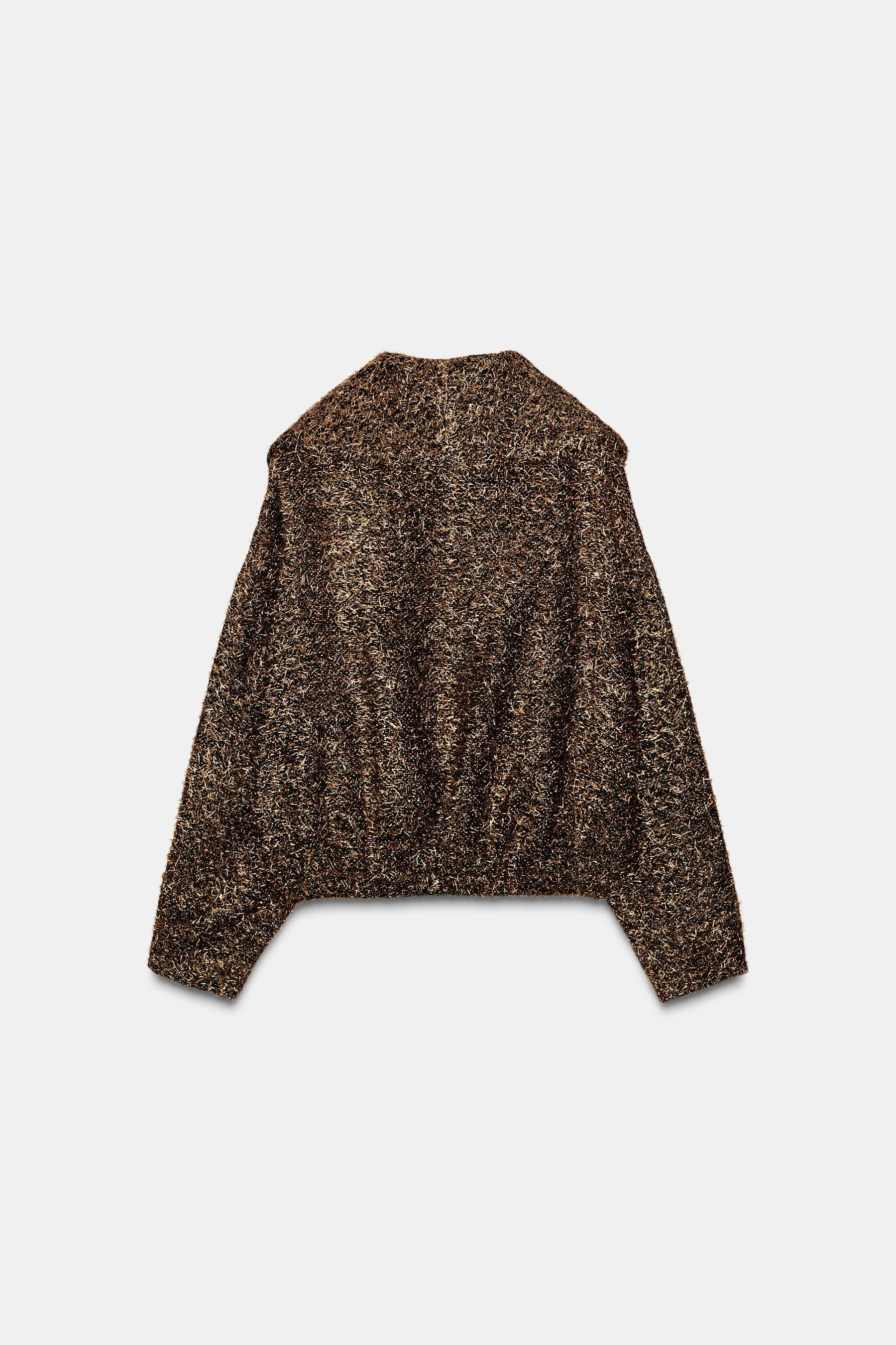 METALLIC THREAD BOMBER JACKET - Image 9