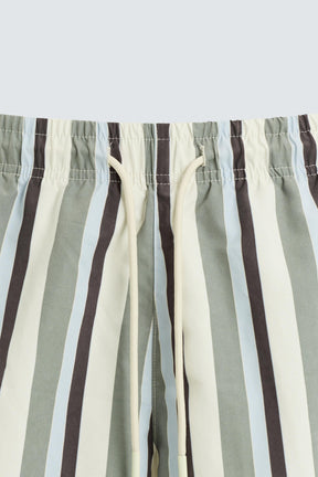 STRIPED MID-LENGTH SWIMMING TRUNKS - Image 3