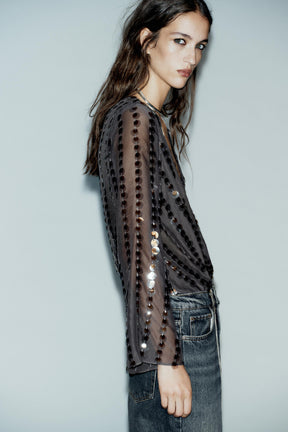 Sequinned Bodysuit