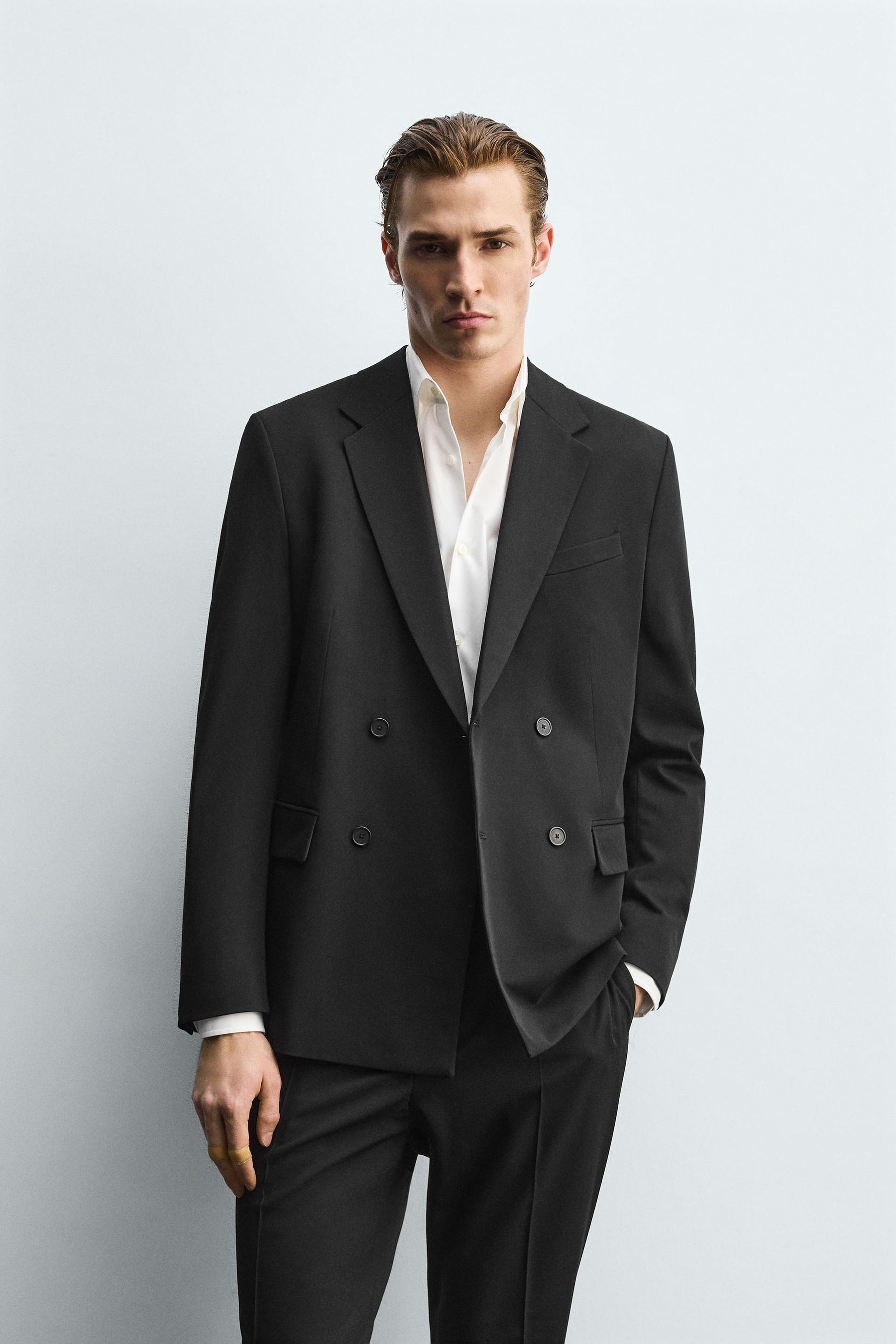 COMFORT DOUBLE-BREASTED BLAZER SUIT - Image 2