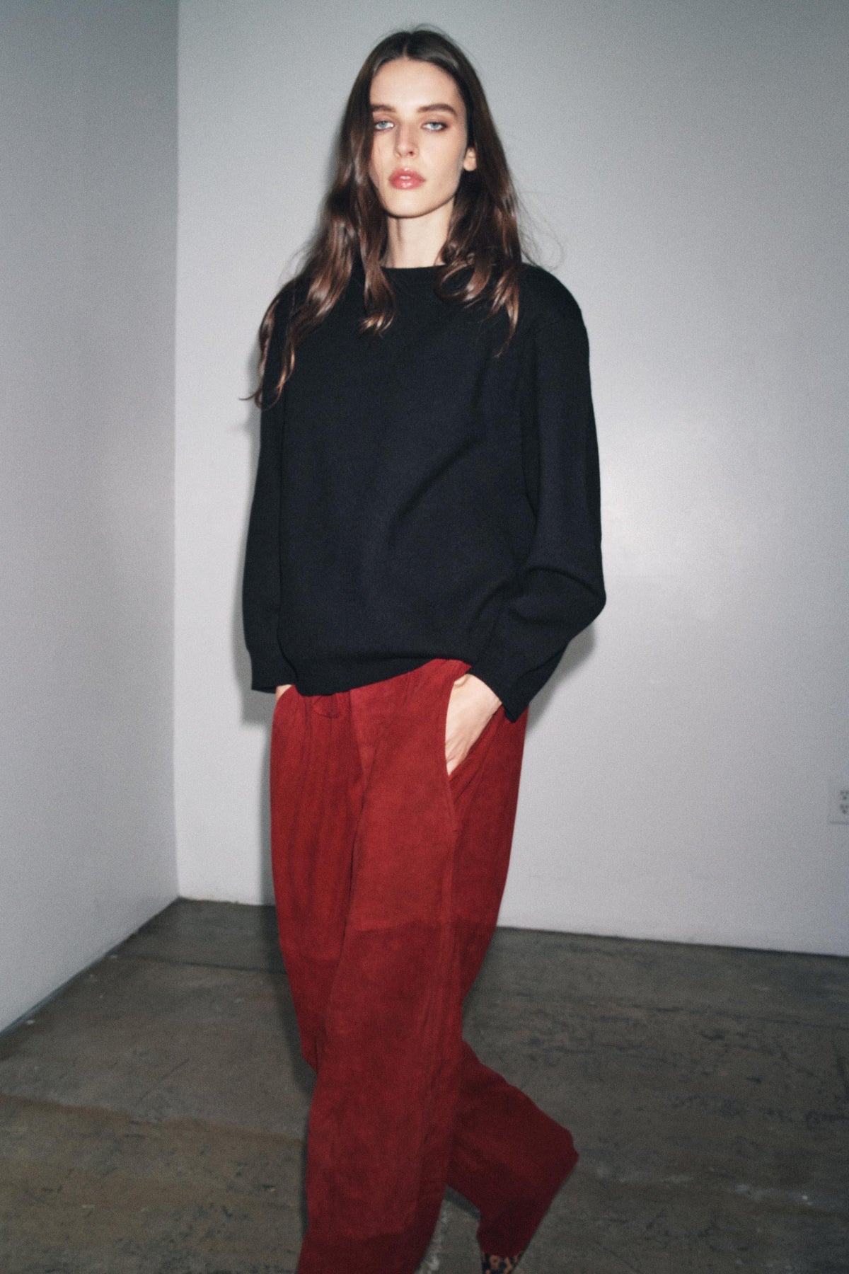 KNIT SWEATSHIRT WITH PADS