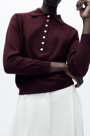 KNIT POLO SHIRT