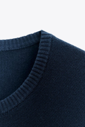 KNIT SHORT SLEEVE JUMPER