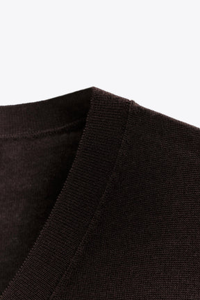 Wollpullover mit kurzen Ärmeln