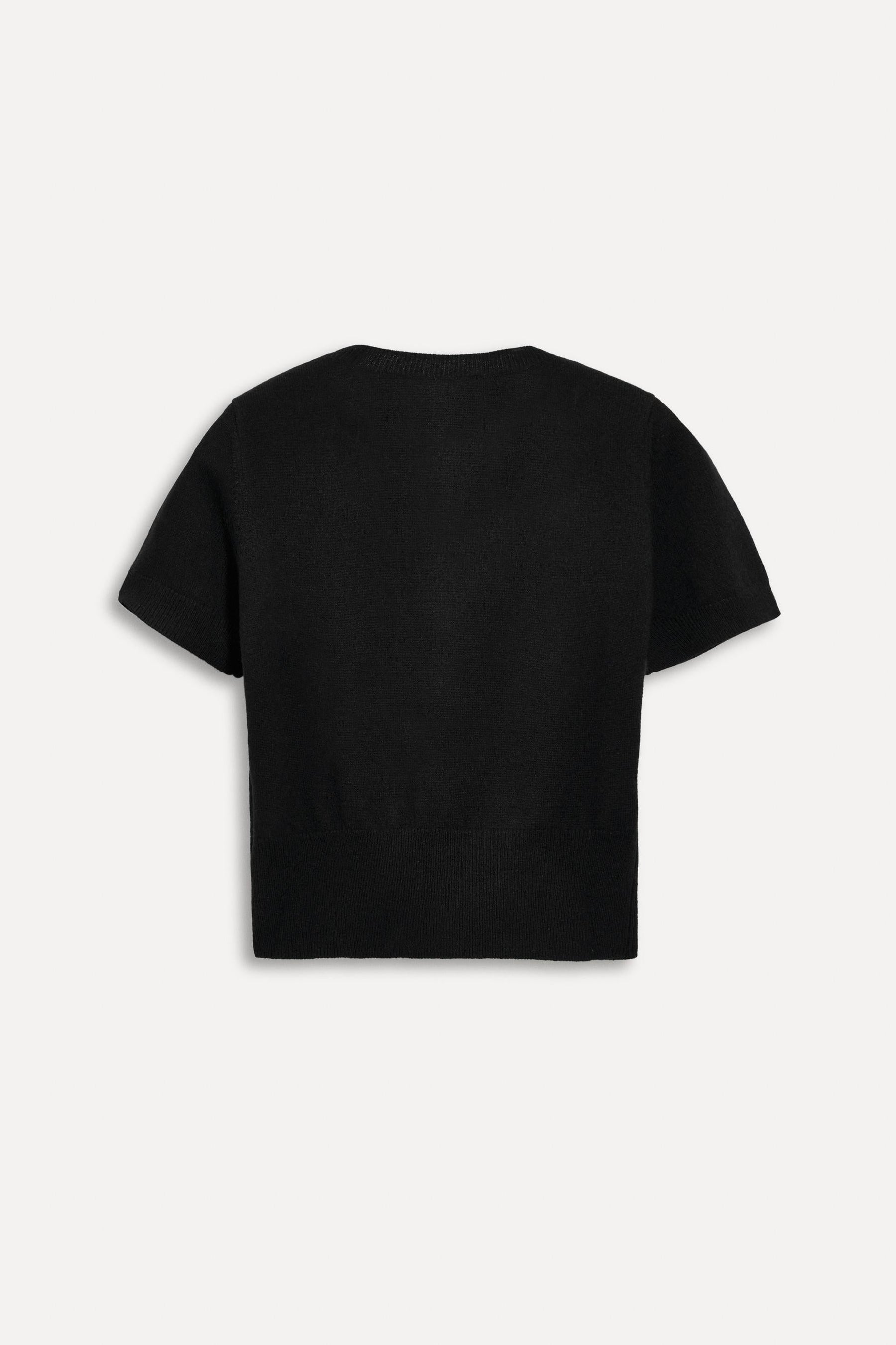 Cashmere short sleeve sweater