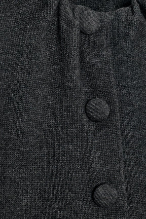 WOOL BLEND BOMBER JACKET WITH RUFFLED NECK - Image 7