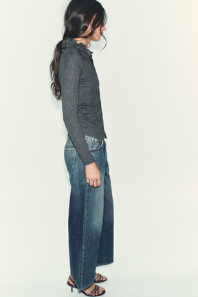 WOOL BLEND FLORAL CARDIGAN - Image 3