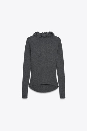 WOOL BLEND FLORAL CARDIGAN - Image 6