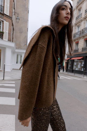 CARDIGAN WITH SCARF DETAIL - Image 3