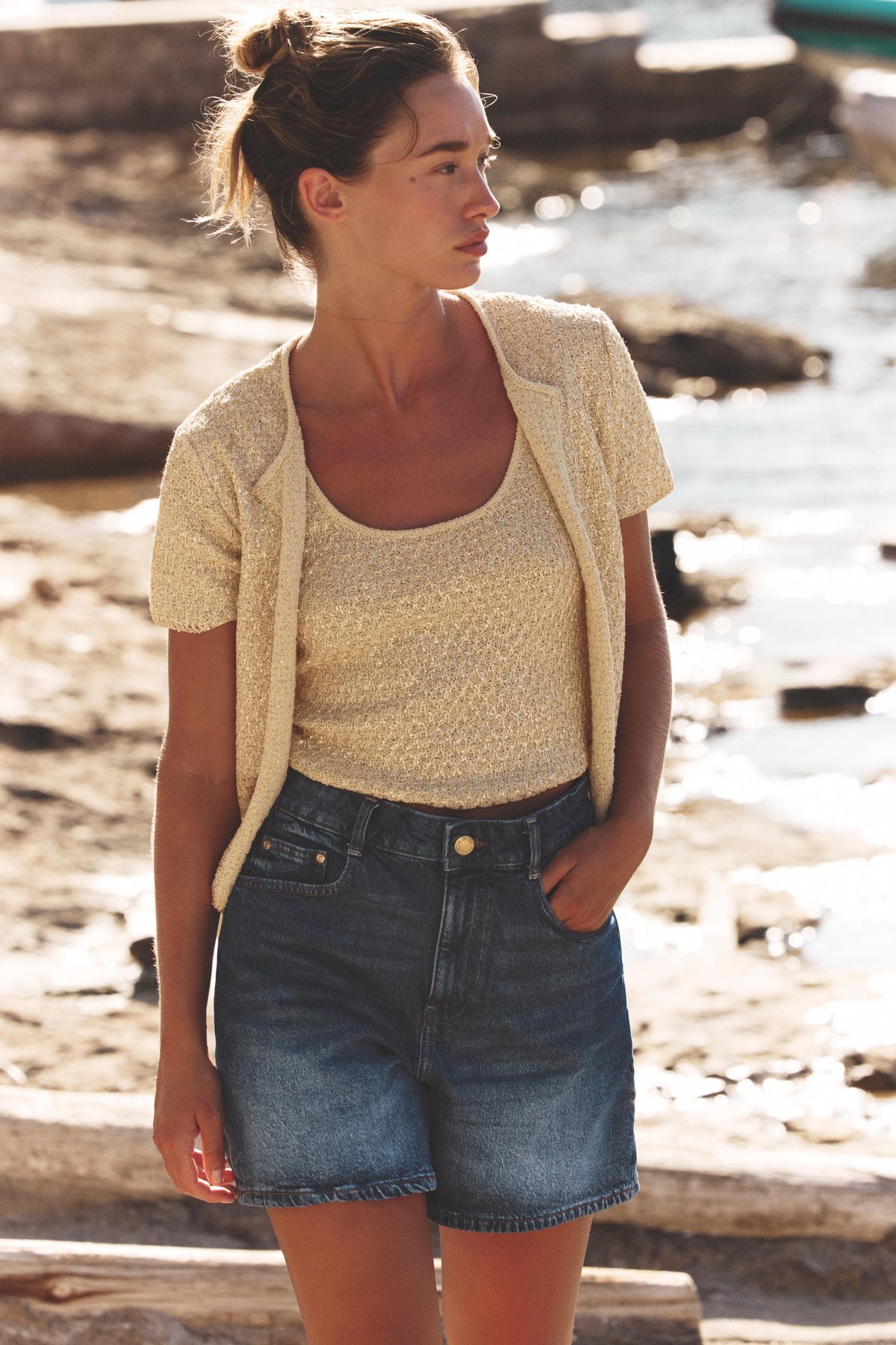 SEQUIN CARDIGAN - Image 1