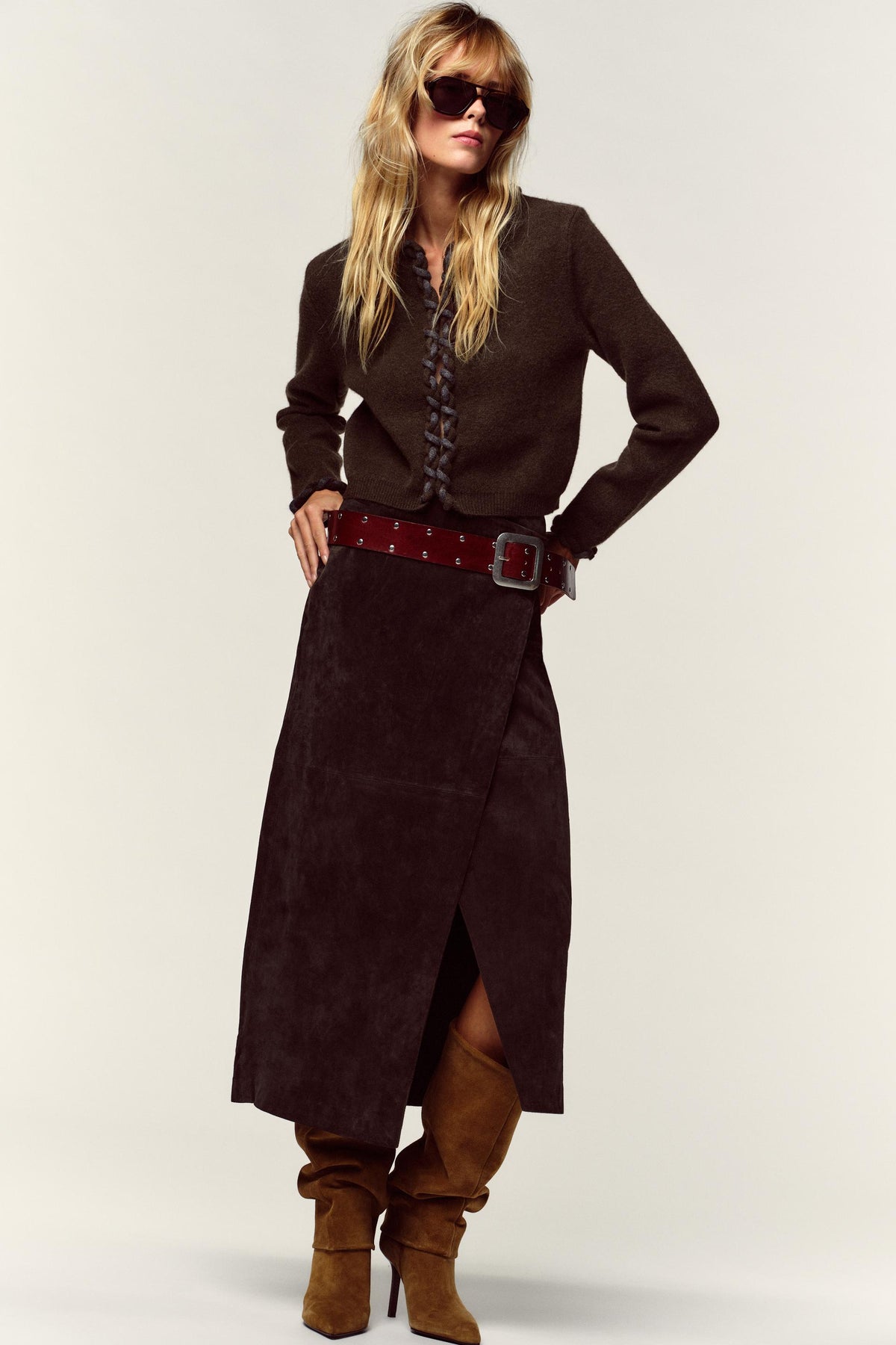 Interwoven Trim Cardigan