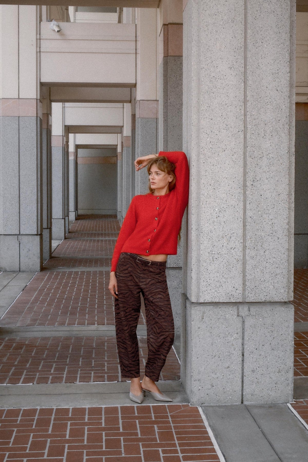 Strickjacke aus Wolle und Alpaka