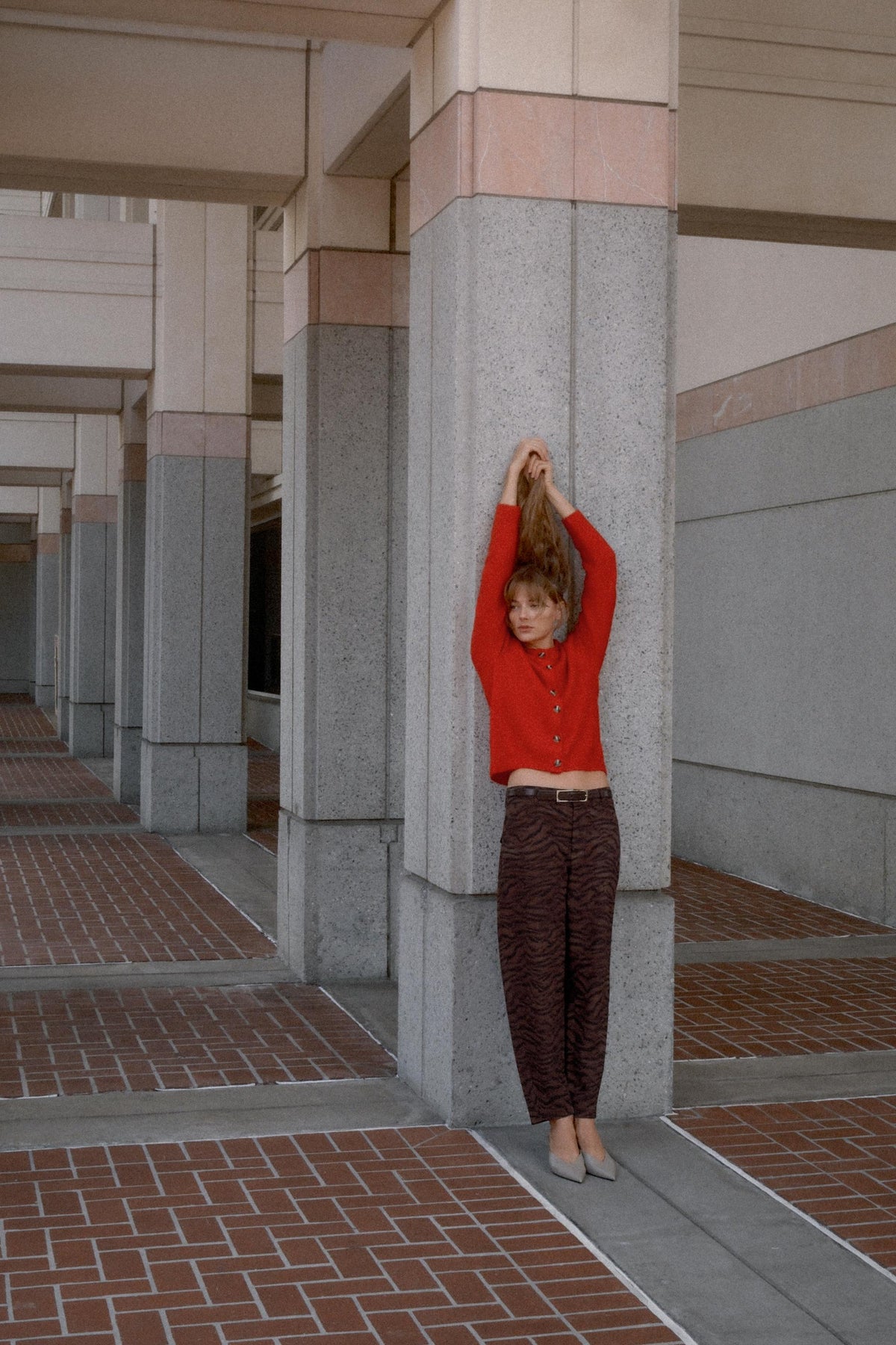 Strickjacke aus Wolle und Alpaka