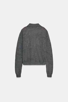 Diamond Knit Polo Shirt