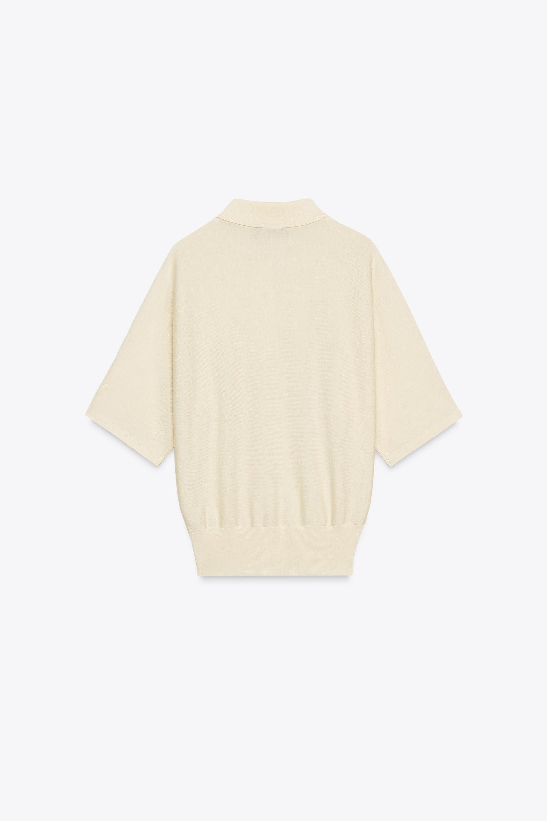 Knit polo shirt
