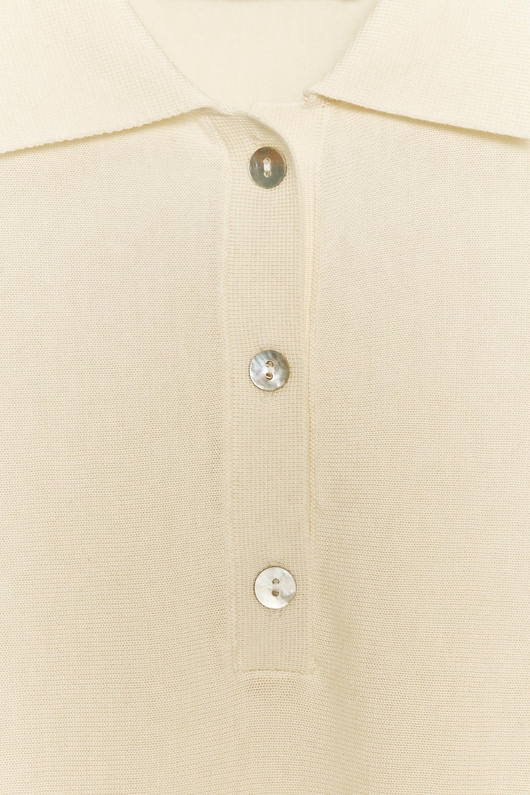 Knit polo shirt