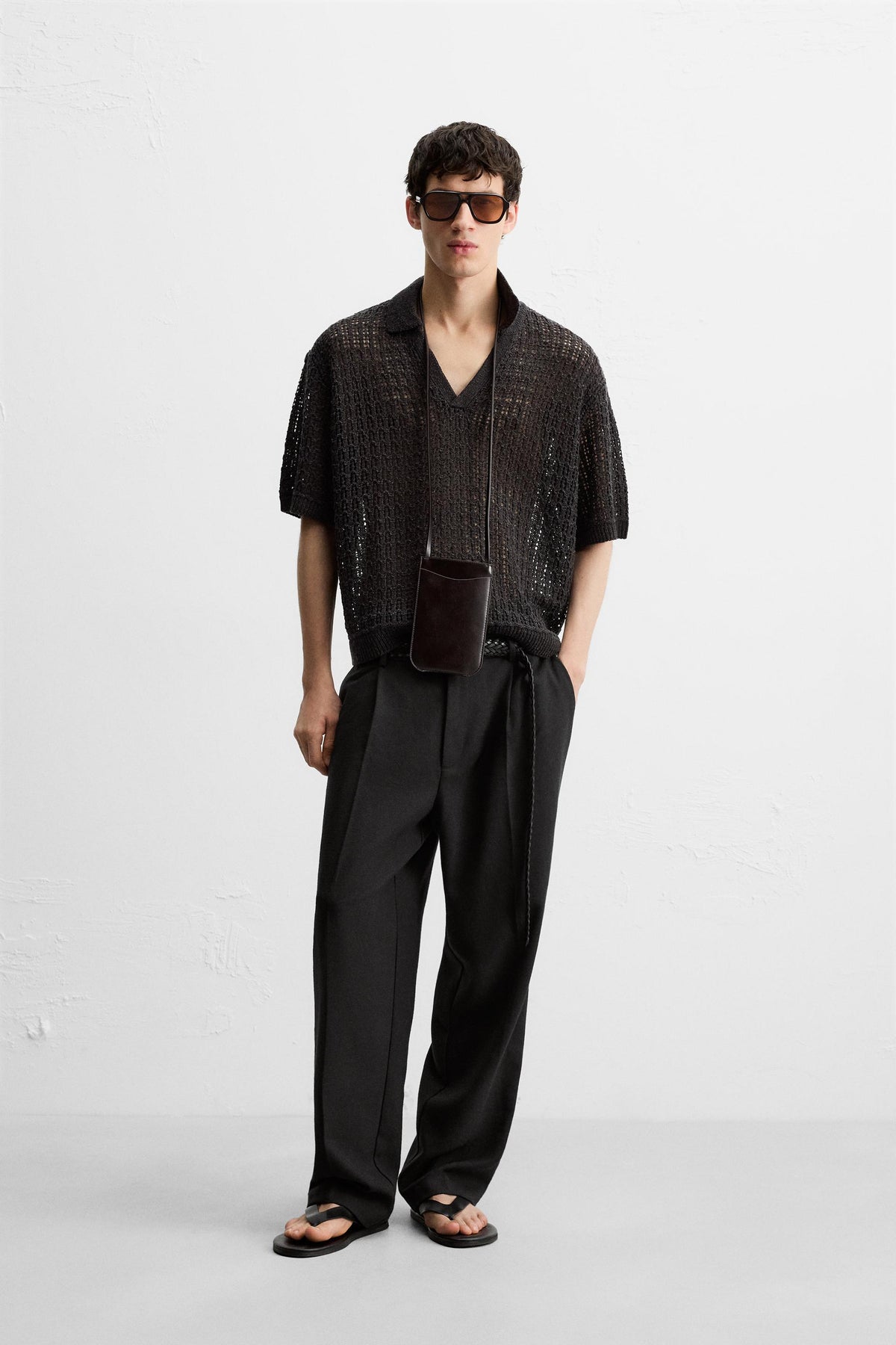 Offen gestricktes Polo