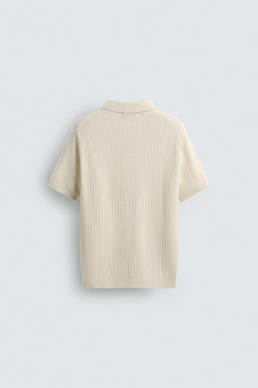 RIB KNIT POLO SHIRT - Image 6