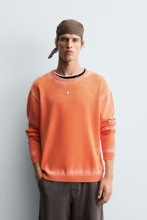 WASHED COTTON SWEATER - Image 2