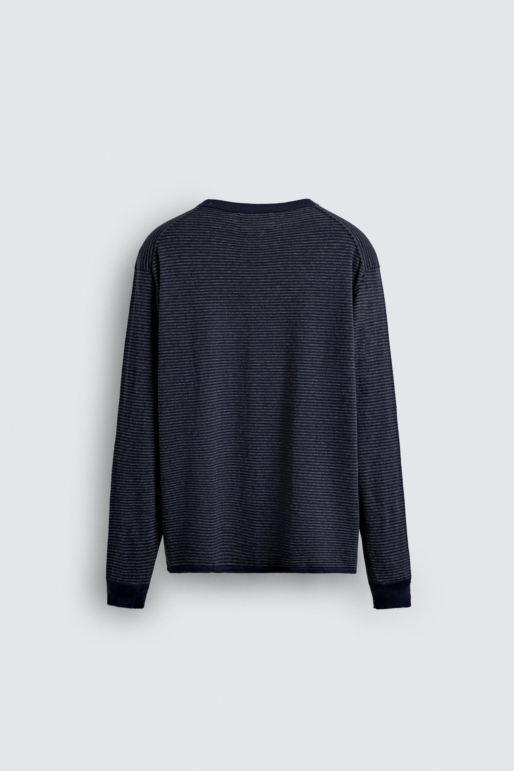 COTTON - CASHMERE STRIPED SWEATER - Image 7