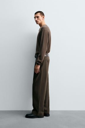 COTTON - CASHMERE BUTTONED NECK JUMPER - Image 4