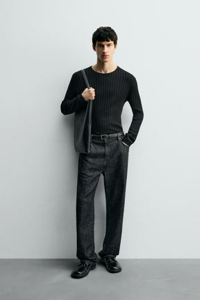 RIBBED TEXTURED JUMPER - Image 1