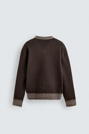 JUMPER WITH CONTRAST TEXTURE X SR_A - Image 8