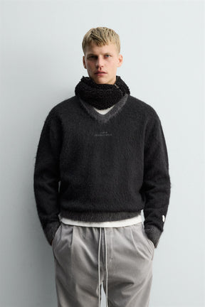 JUMPER WITH CONTRAST TEXTURE X SR_A - Image 2