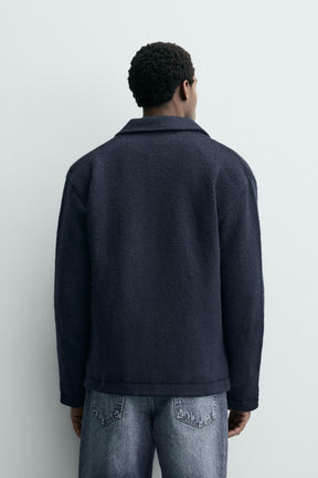 TEXTURED CARDIGAN WITH POCKETS - Image 3