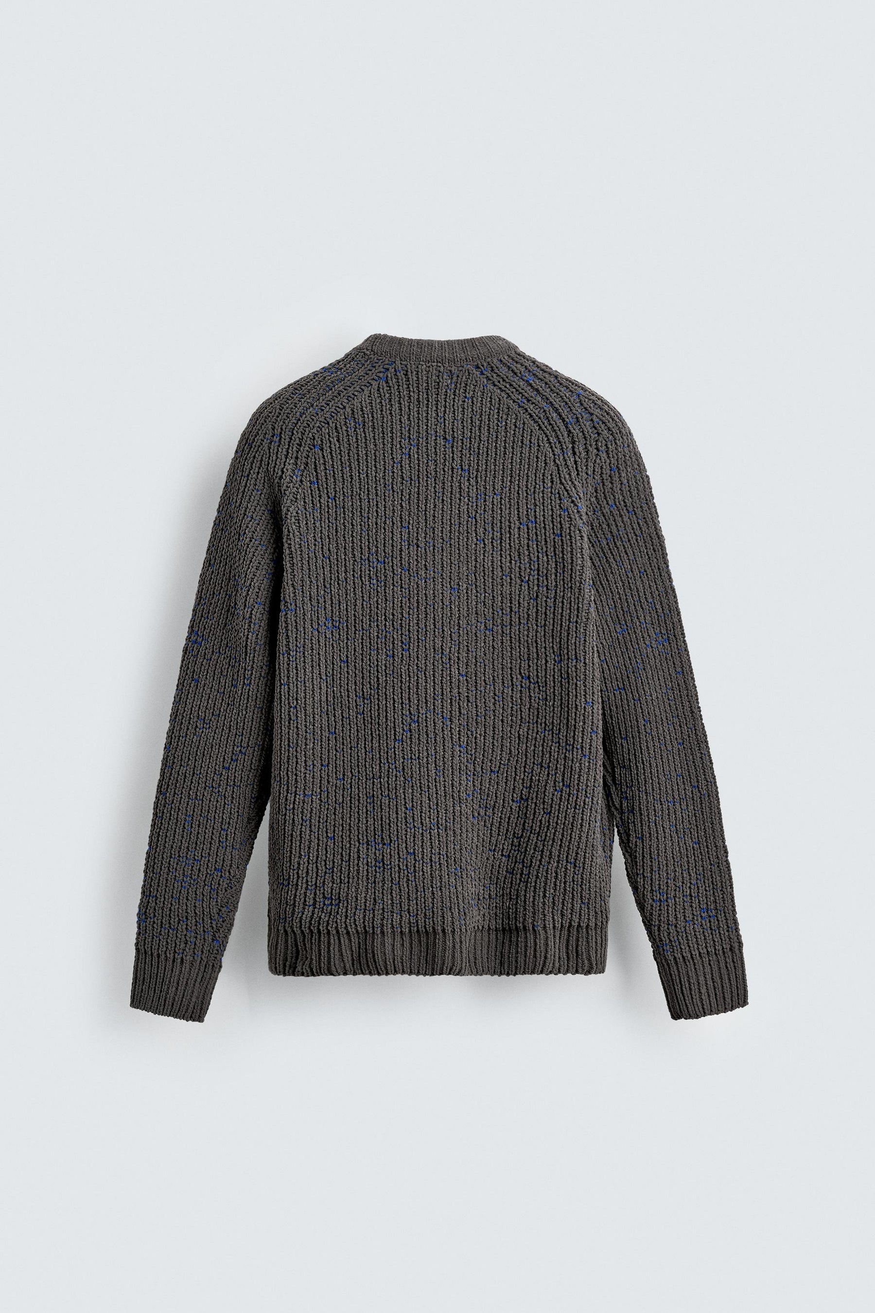 Contrasting Chenille Pullover