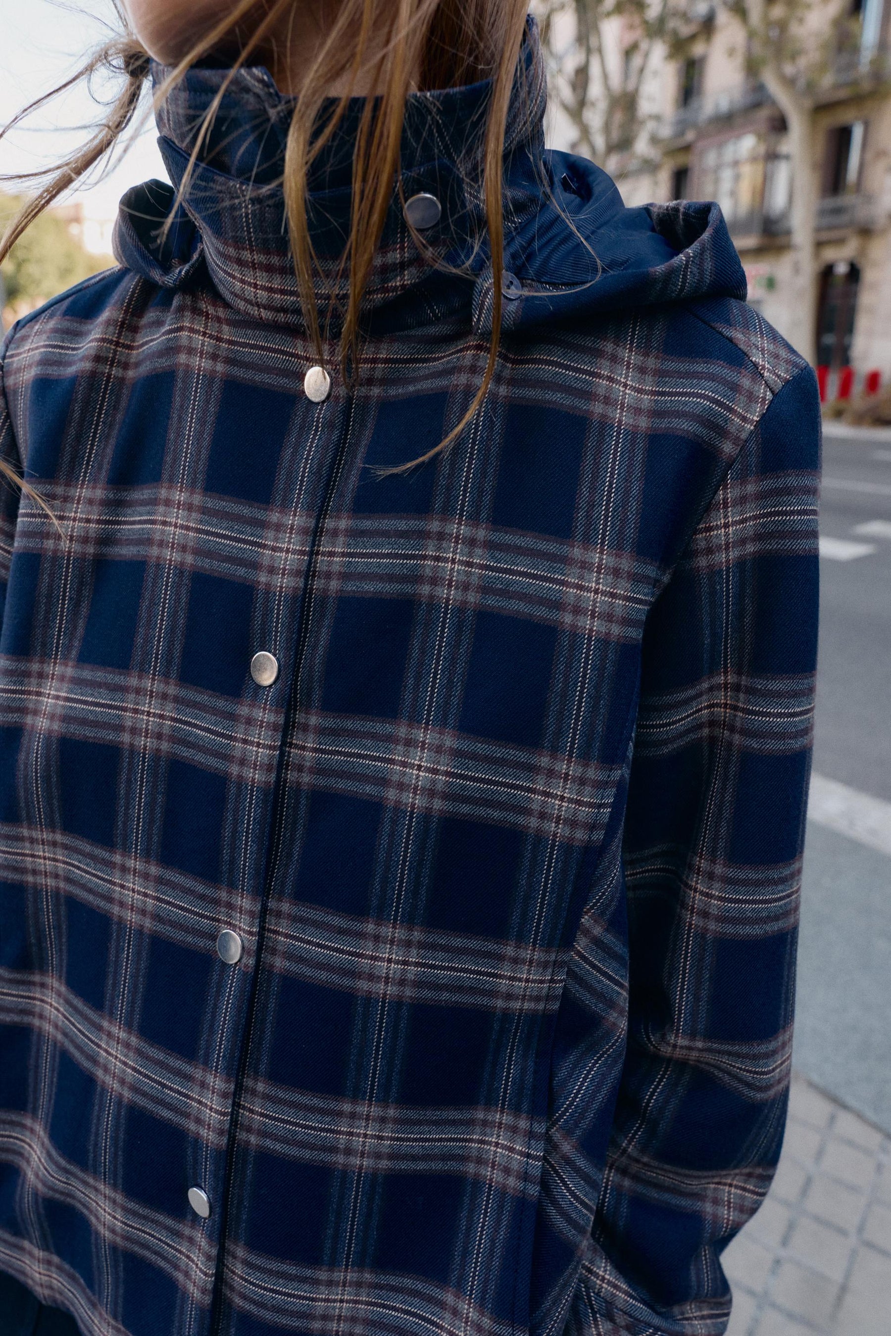 CHECKED PUFFER JACKET