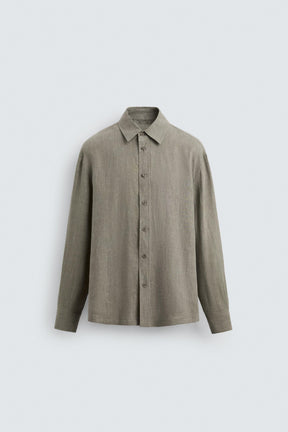100% WASHED LINEN SHIRT - Image 8
