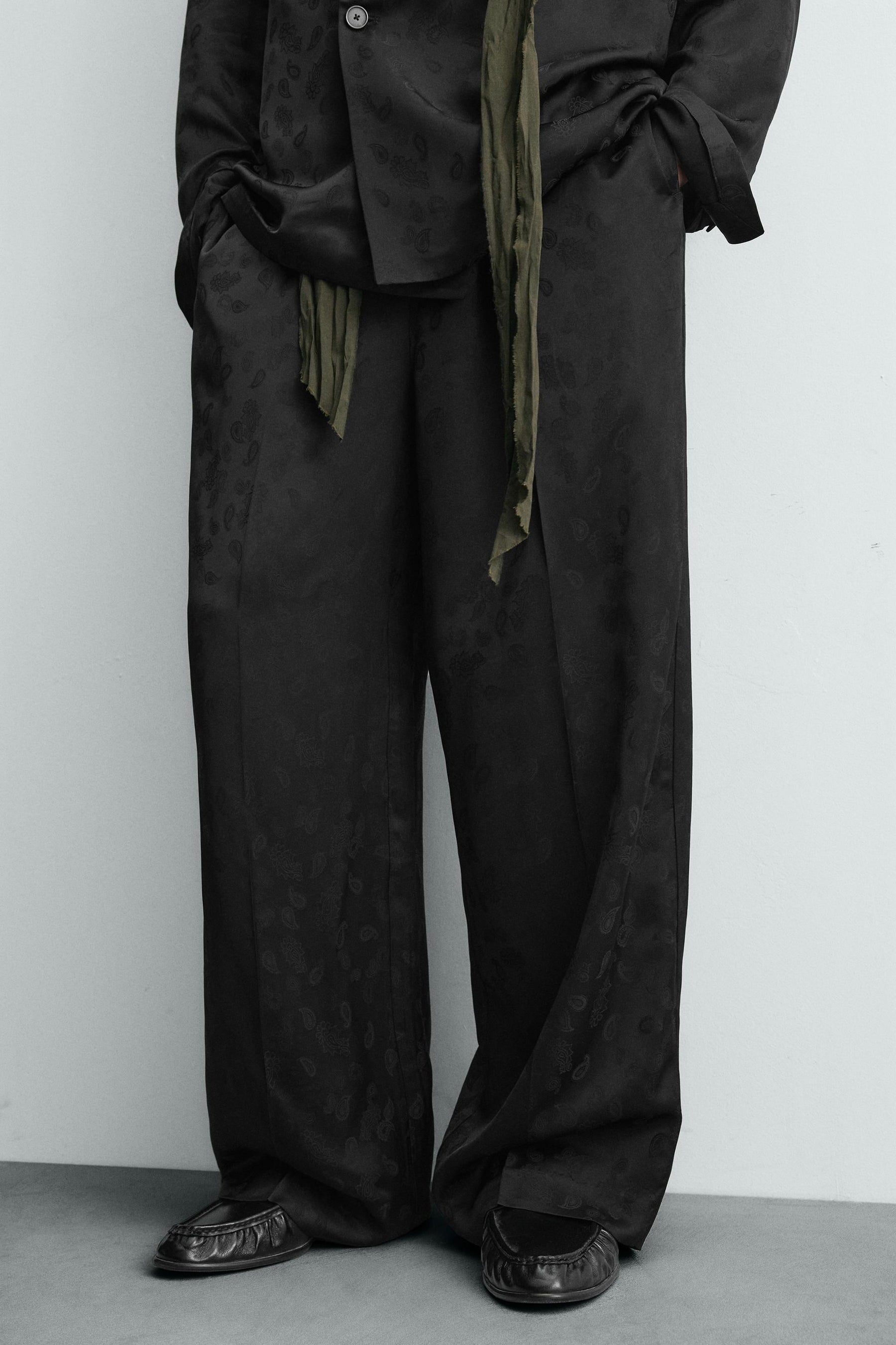 Paisley Jacquard Trousers - Image 5