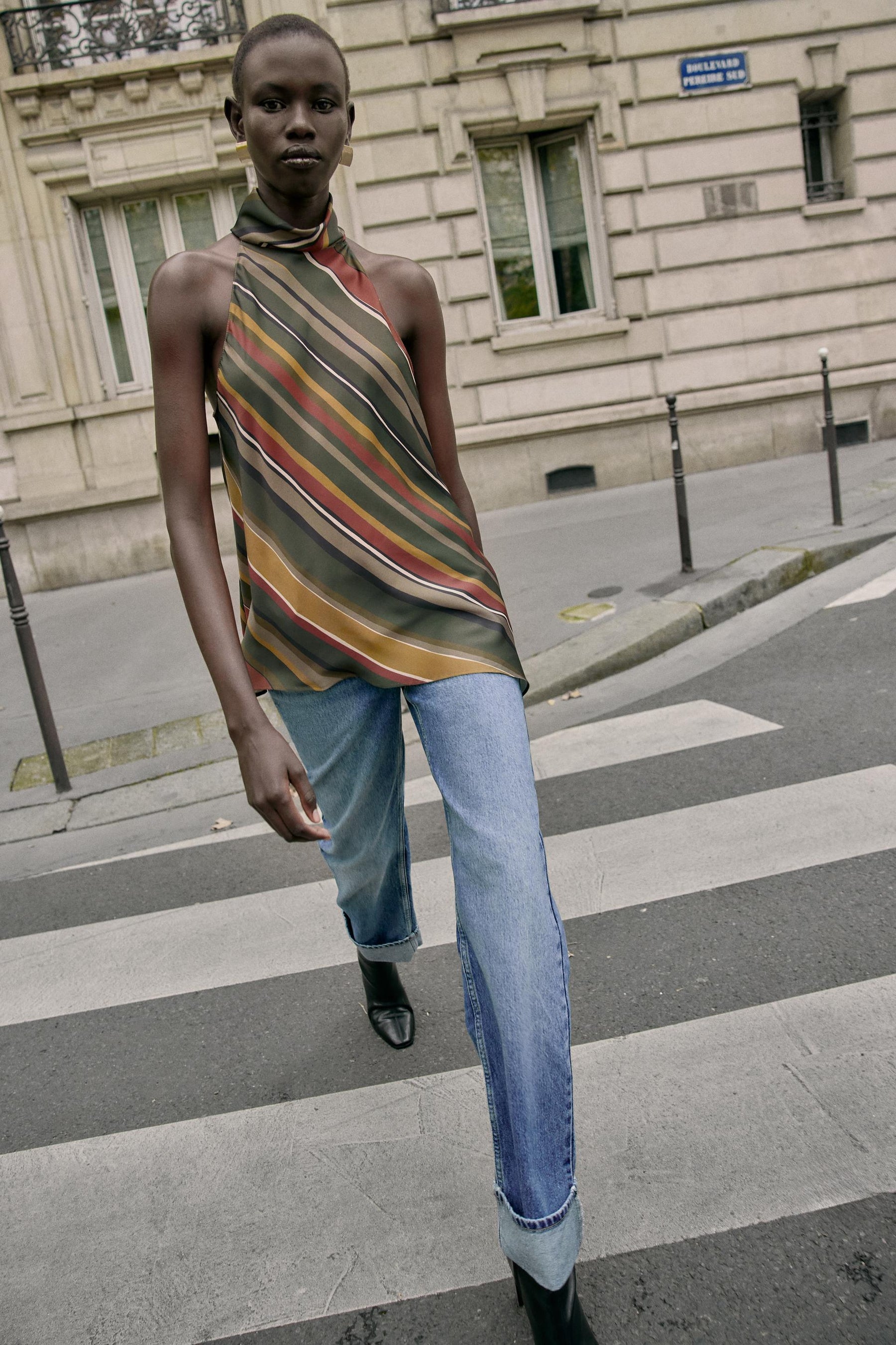 Striped Asymmetric Top