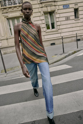 Striped Asymmetric Top