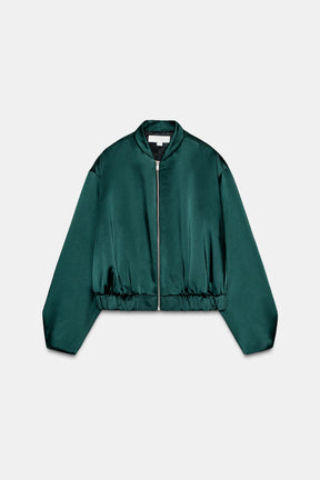 Bomberjacke aus Satin