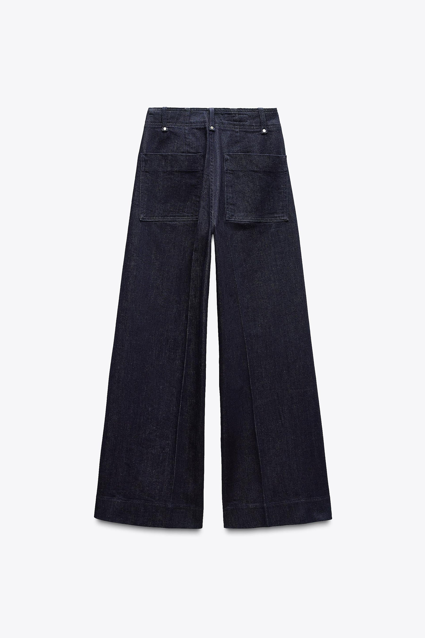 Wide-Leg High-Waist Jeans