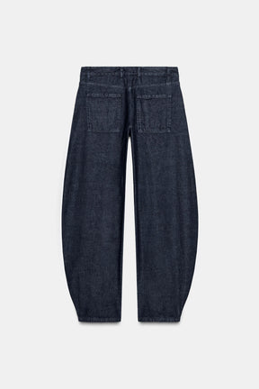 Mid-Rise Balloon Jeans