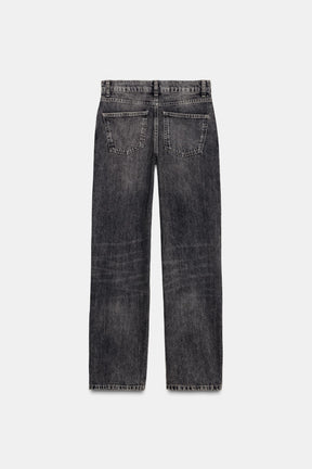 High-Waist Straight Jeans