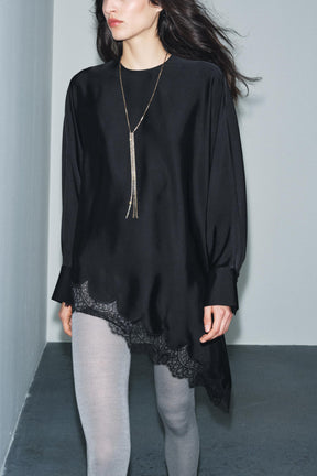 Asymmetric Lace Blouse