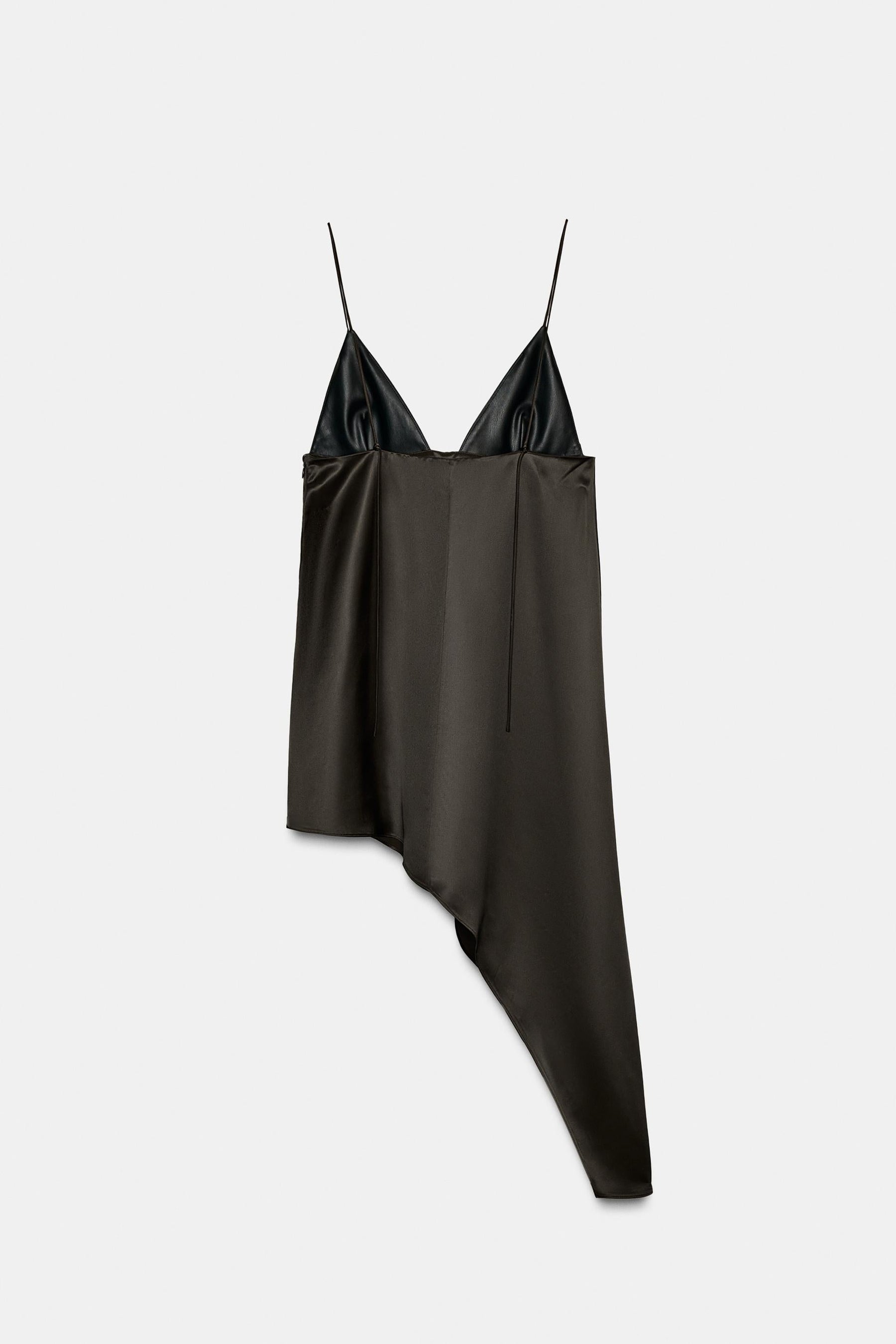 Asymmetric Contrast Fashion Top