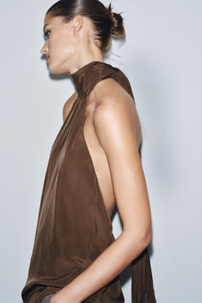 Asymmetrisches Neckholder-Top