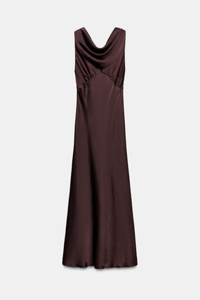 ZW COLLECTION SATIN MIDI DRESS - Image 7