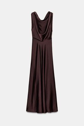 ZW COLLECTION SATIN MIDI DRESS - Image 8