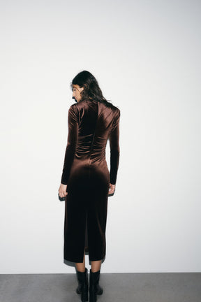 Velvet Midi Dress